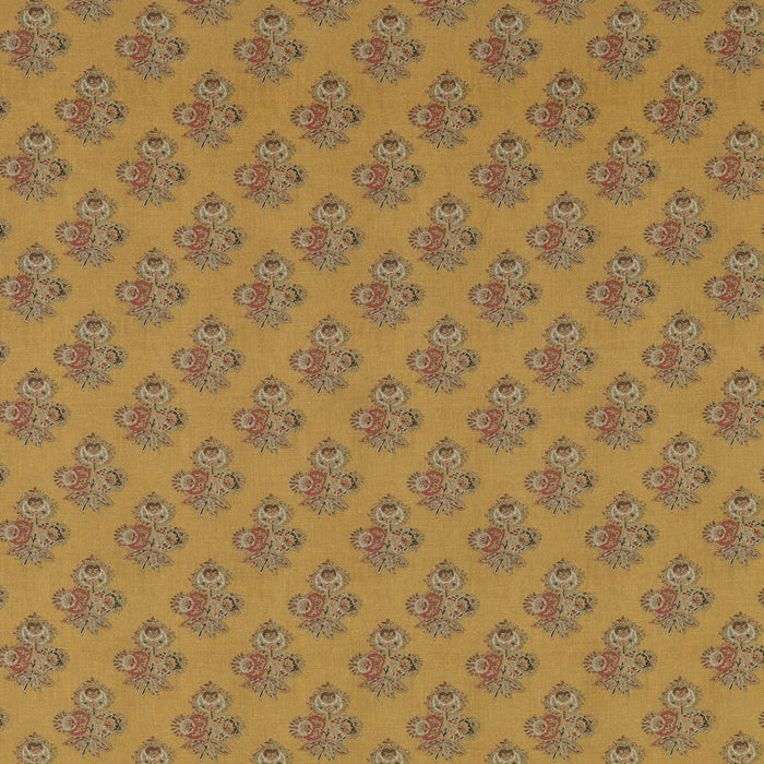 GP & J Baker Poppy Paisley Ochre Fabric BP10823.3.0