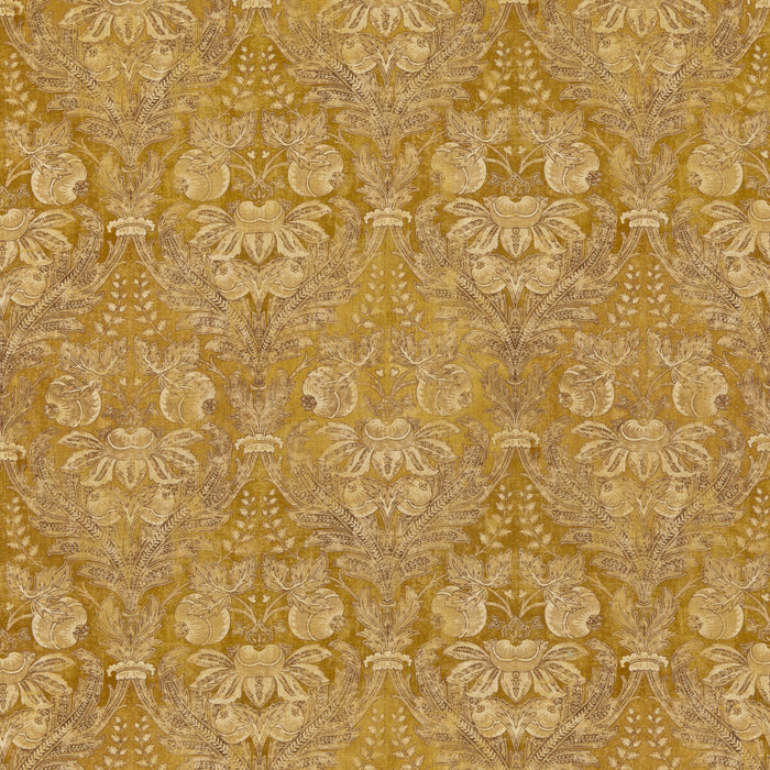 GP & J Baker Lapura Damask Ochre Fabric BP10828.2.0