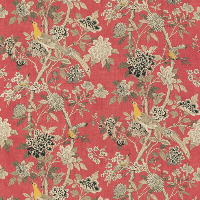 GP & J Baker Hydrangea Bird (Archive) Old Rose Fabric BP10851.4.0