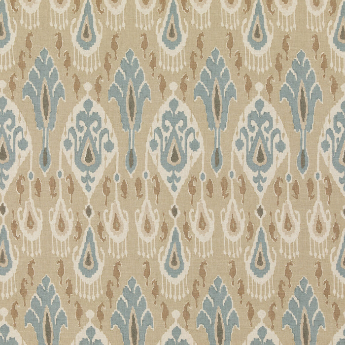 GP & J Baker Ikat Bokhara Sand Fabric BP10853.2.0