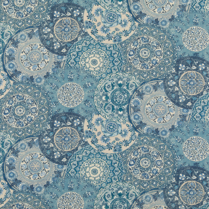 GP & J Baker Imari Blue Fabric BP10856.1.0