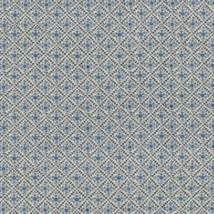 GP & J Baker Camden Trellis Blue Fabric BP10909.1.0