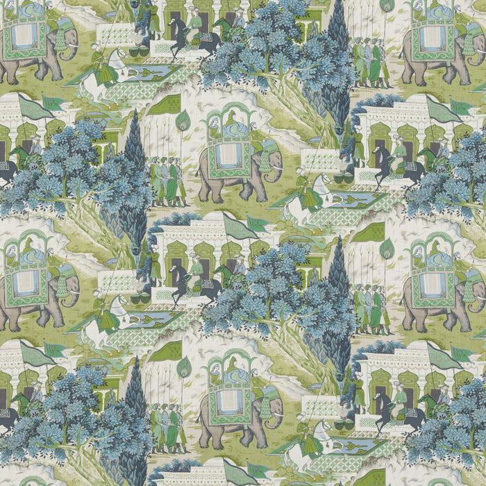 GP & J Baker Shalimar Teal Fabric BP10927.2.0