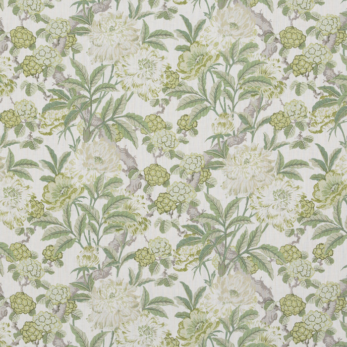 GP & J Baker Summer Peony Green Fabric BP10950.3.0