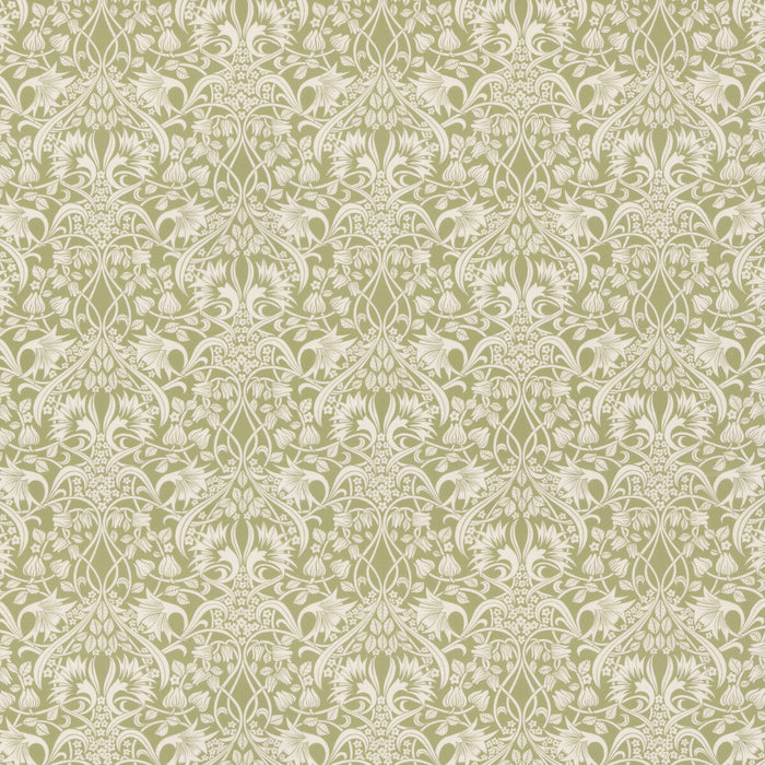 GP & J Baker Fritillerie Cotton Green Fabric BP10974.2.0