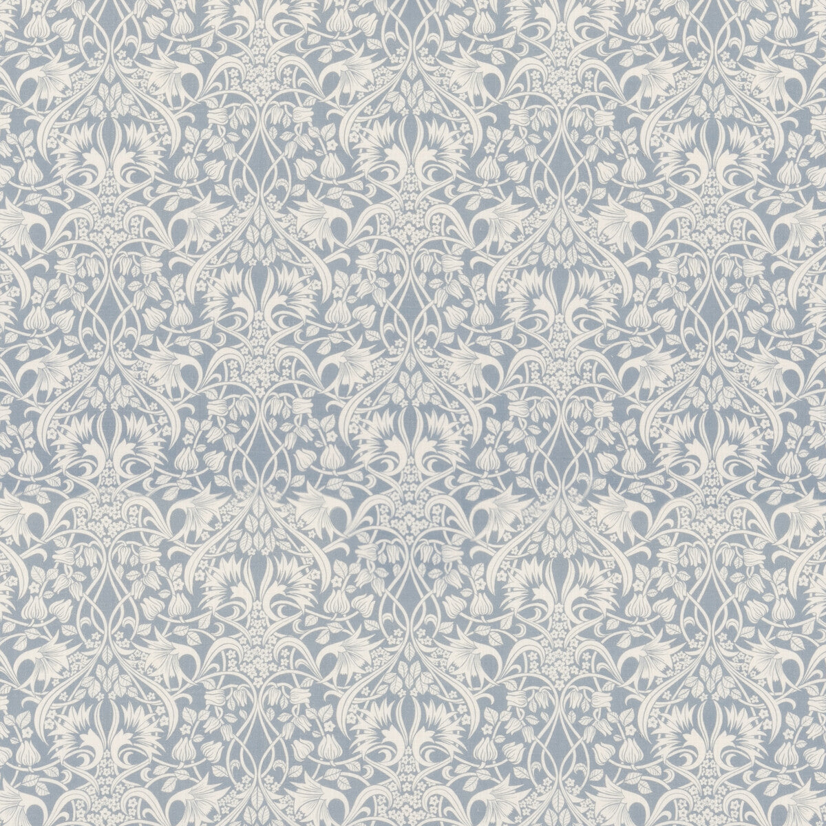 GP & J Baker Fritillerie Blue Fabric BP10980.1.0