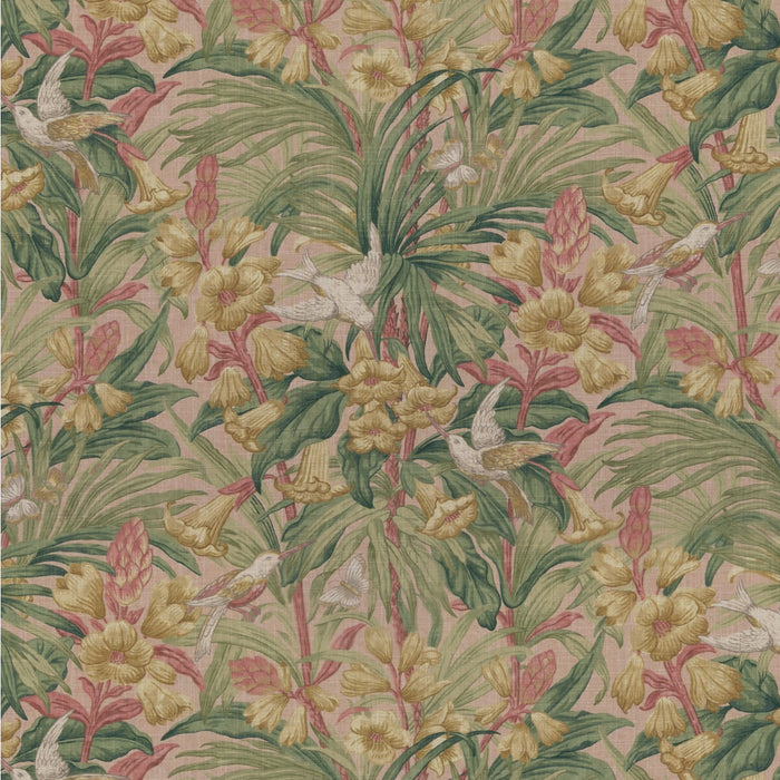 GP & J Baker Trumpet Flowers Blush Fabric BP10982.2.0