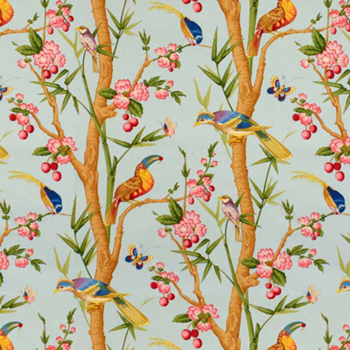 Brunschwig & Fils Toucans Bleu Fabric BR-71622.02.0