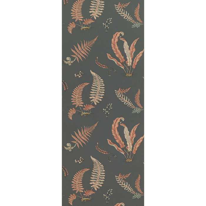 GP & J Baker Ferns Coral/Charcoal Wallpaper BW45044.13.0