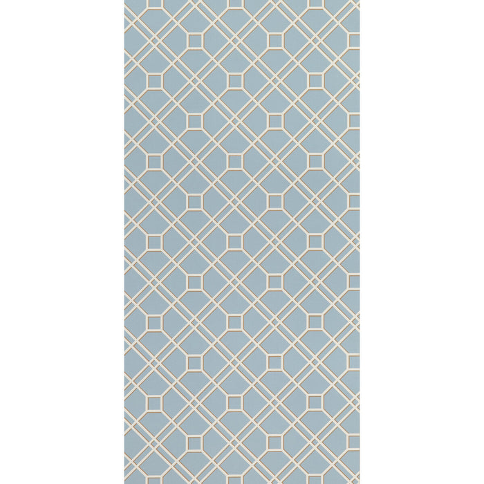 GP & J Baker Langdale Trellis Soft Blue Wallpaper BW45071.9.0