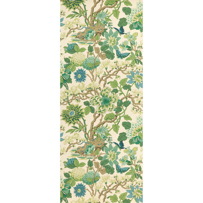 GP & J Baker Magnolia Emerald/Teal Wallpaper BW45092.2.0