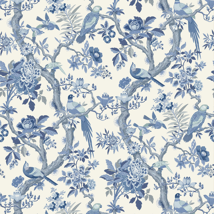 GP & J Baker Eltham Indigo Wallpaper BW45094.5.0