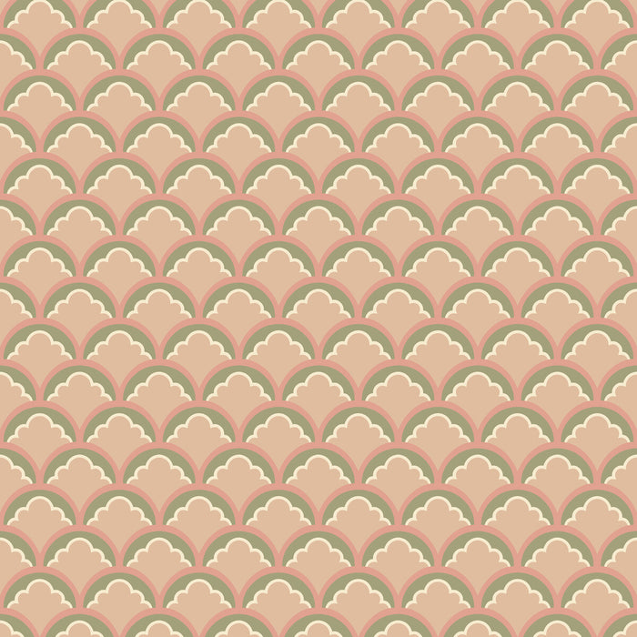 GP & J Baker Mount Temple Small Blush/Green Wallpaper BW45099.2.0