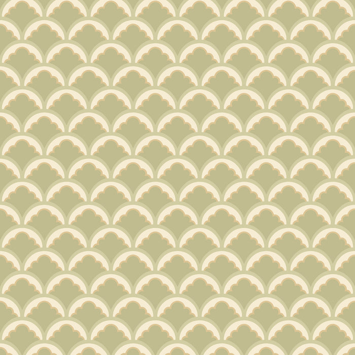 GP & J Baker Mount Temple Small Sage Wallpaper BW45099.5.0