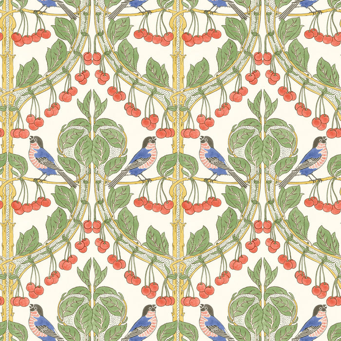 GP & J Baker Birds & Cherries Multi Wallpaper BW45100.4.0