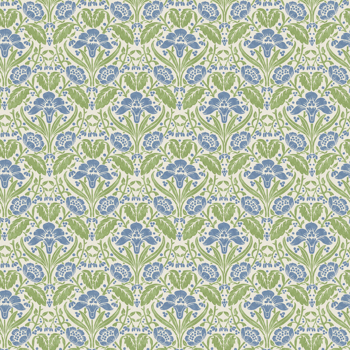 GP & J Baker Iris Meadow Blue/Green Wallpaper BW45101.2.0