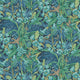 GP & J Baker Trumpet Flowers Indigo/Teal Wallpaper BW45103.5.0