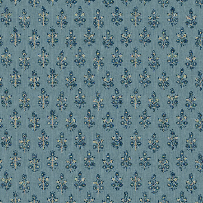 GP & J Baker Poppy Sprig Blue Wallpaper BW45117.5.0