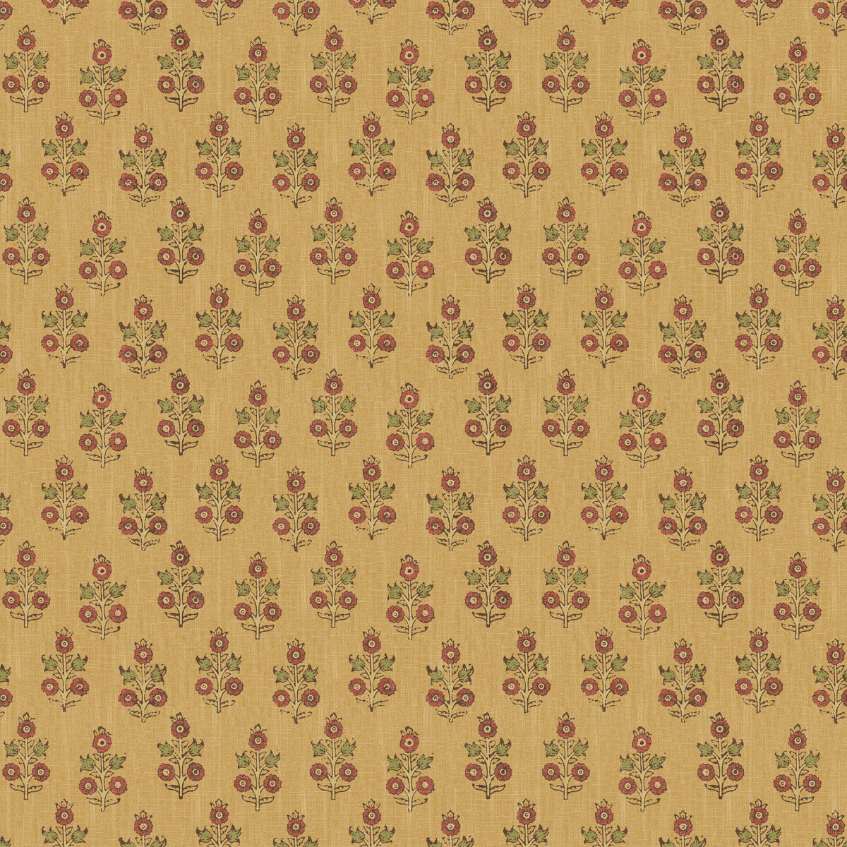 GP & J Baker Poppy Sprig Ochre Wallpaper BW45117.7.0