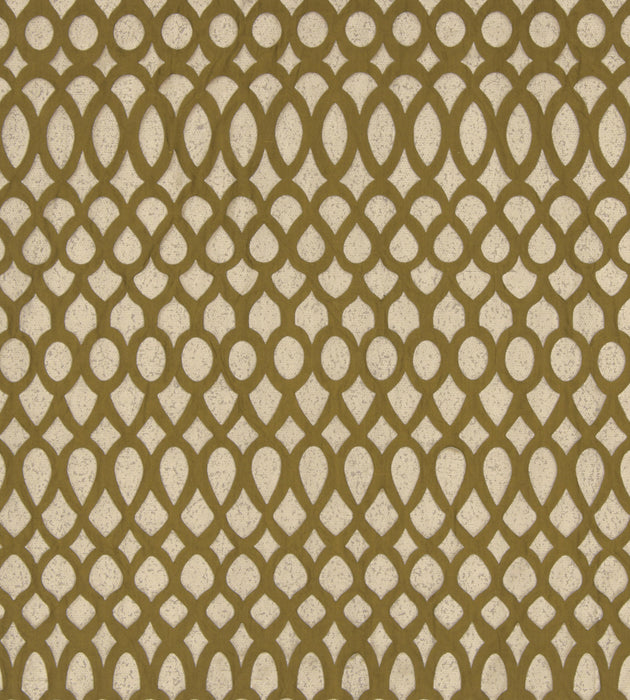 Christian Fischbacher Indorato Olive Fabric CH 01034361