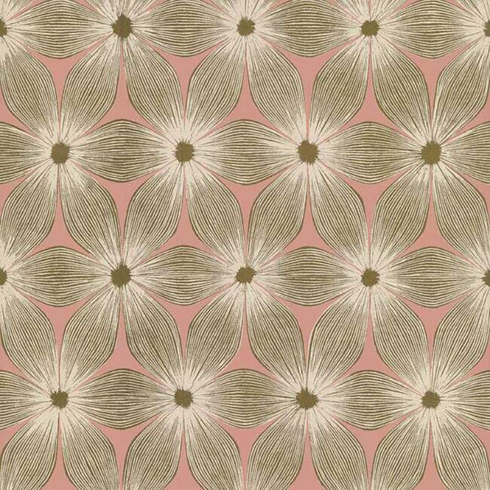 York Everlasting Coral/Gold Wallpaper CI2301