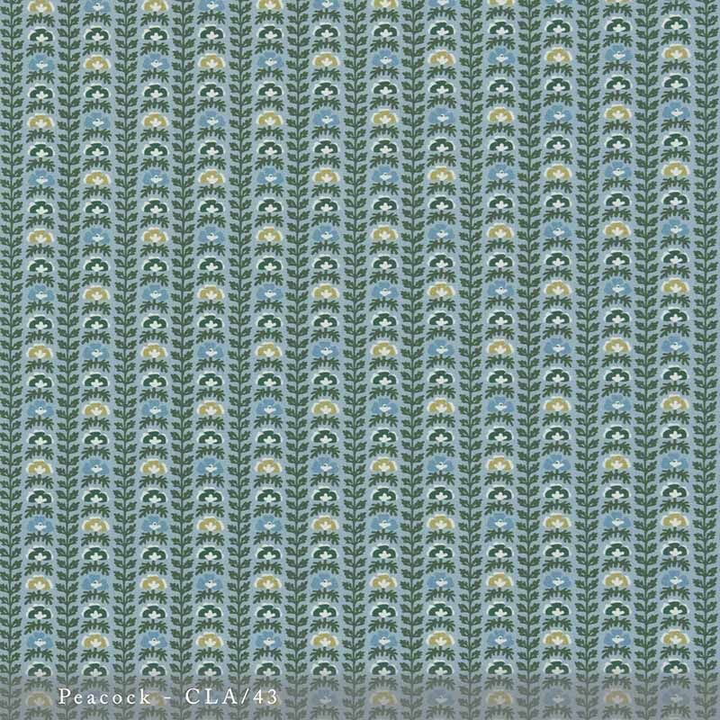 Lisa Fine Calista - Performance Peacock Fabric CLA-43