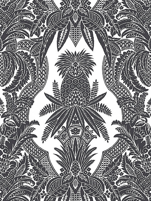 Colony East India Bianco / Nero Wallpaper CL 0001WP16482