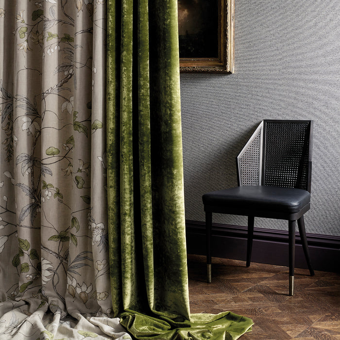 Zoffany Chambalon Trail Mercury/Platinum Grey 322655 Fabric ZDAR322655