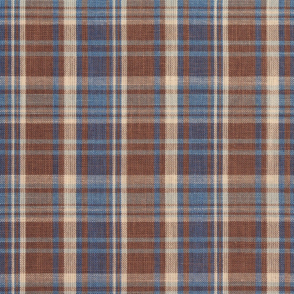 Charlotte Wedgewood Plaid Fabric D102