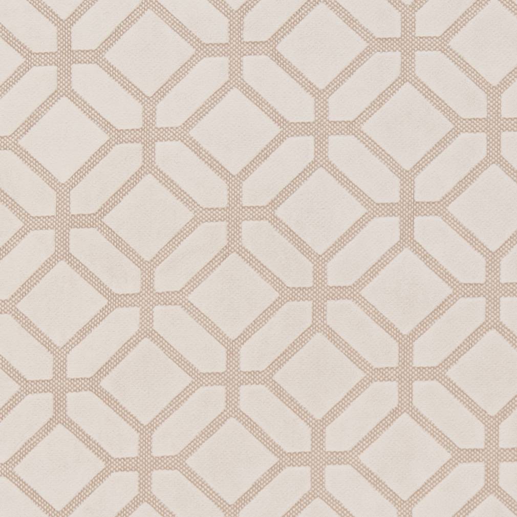 Charlotte Ivory Geometric Fabric Sample D1066