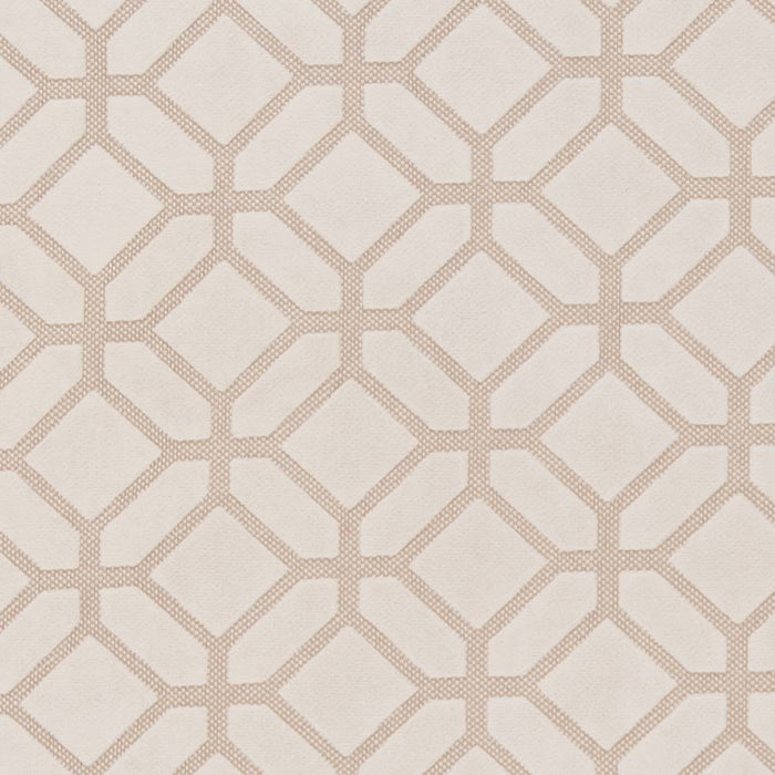 Charlotte Ivory Geometric Fabric Sample D1066