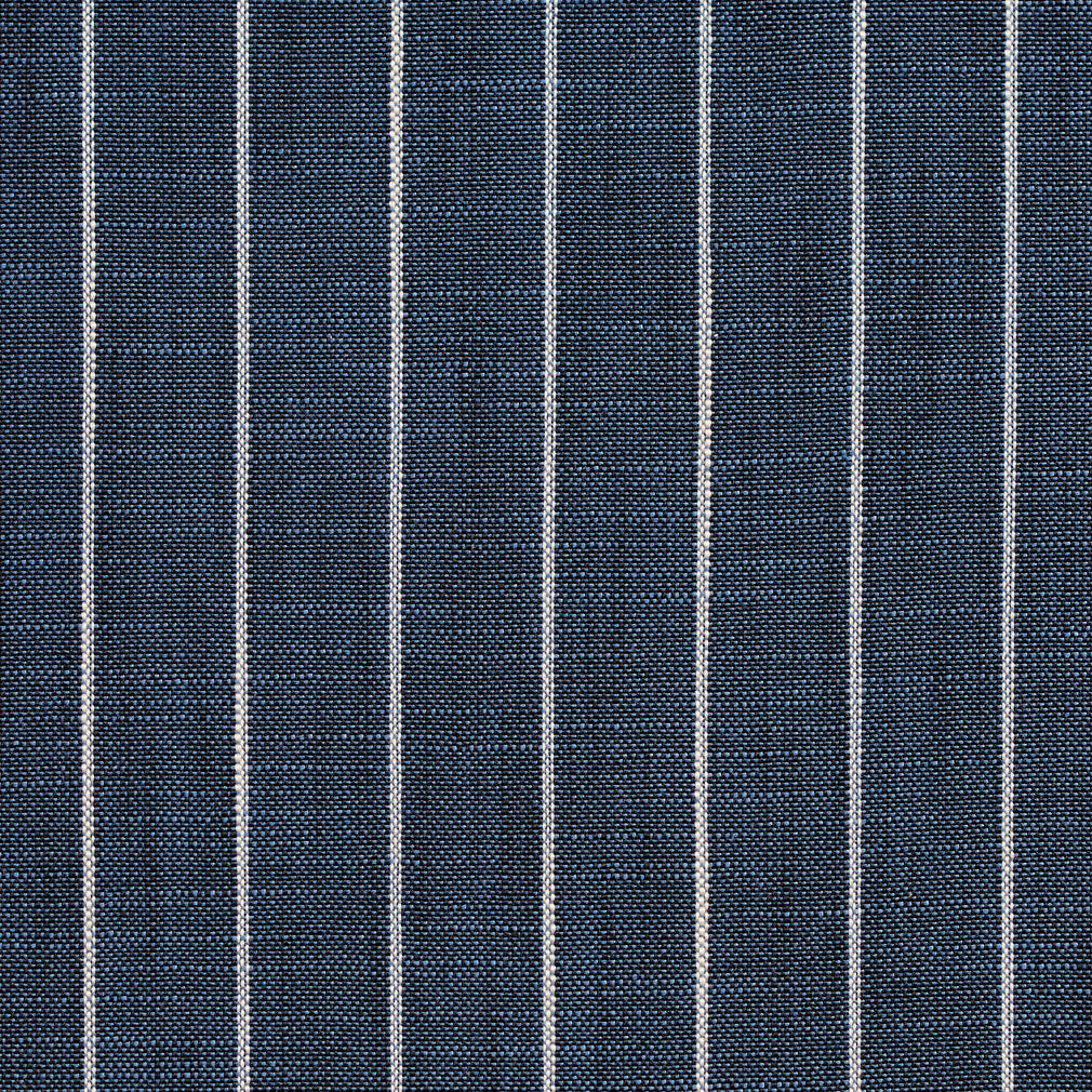 Charlotte Indigo Pinstripe Fabric Sample D113