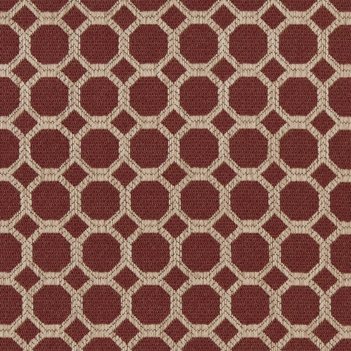 Charlotte Burgundy Honeycomb Fabric D1226