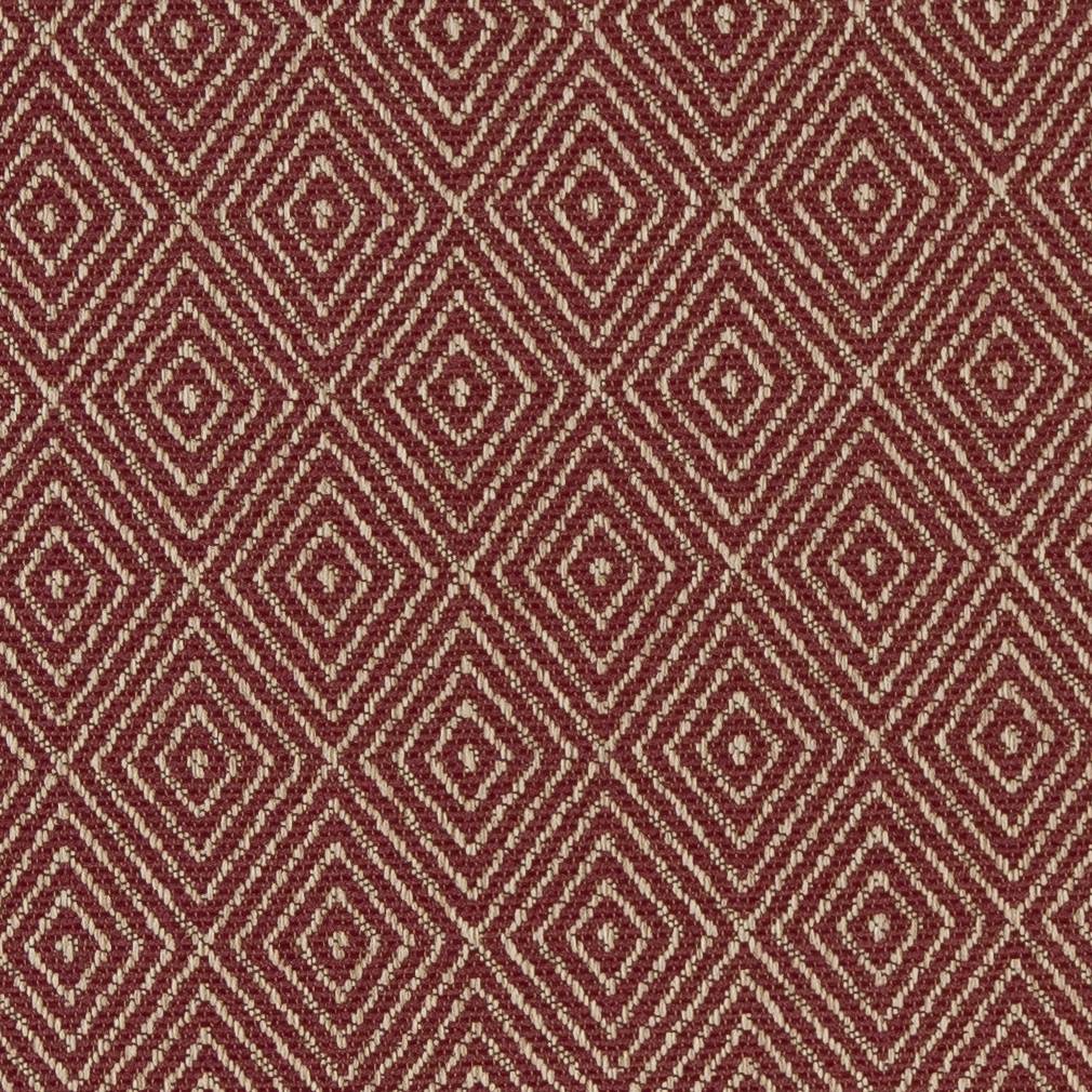 Charlotte Burgundy Diamond Fabric Sample D1239