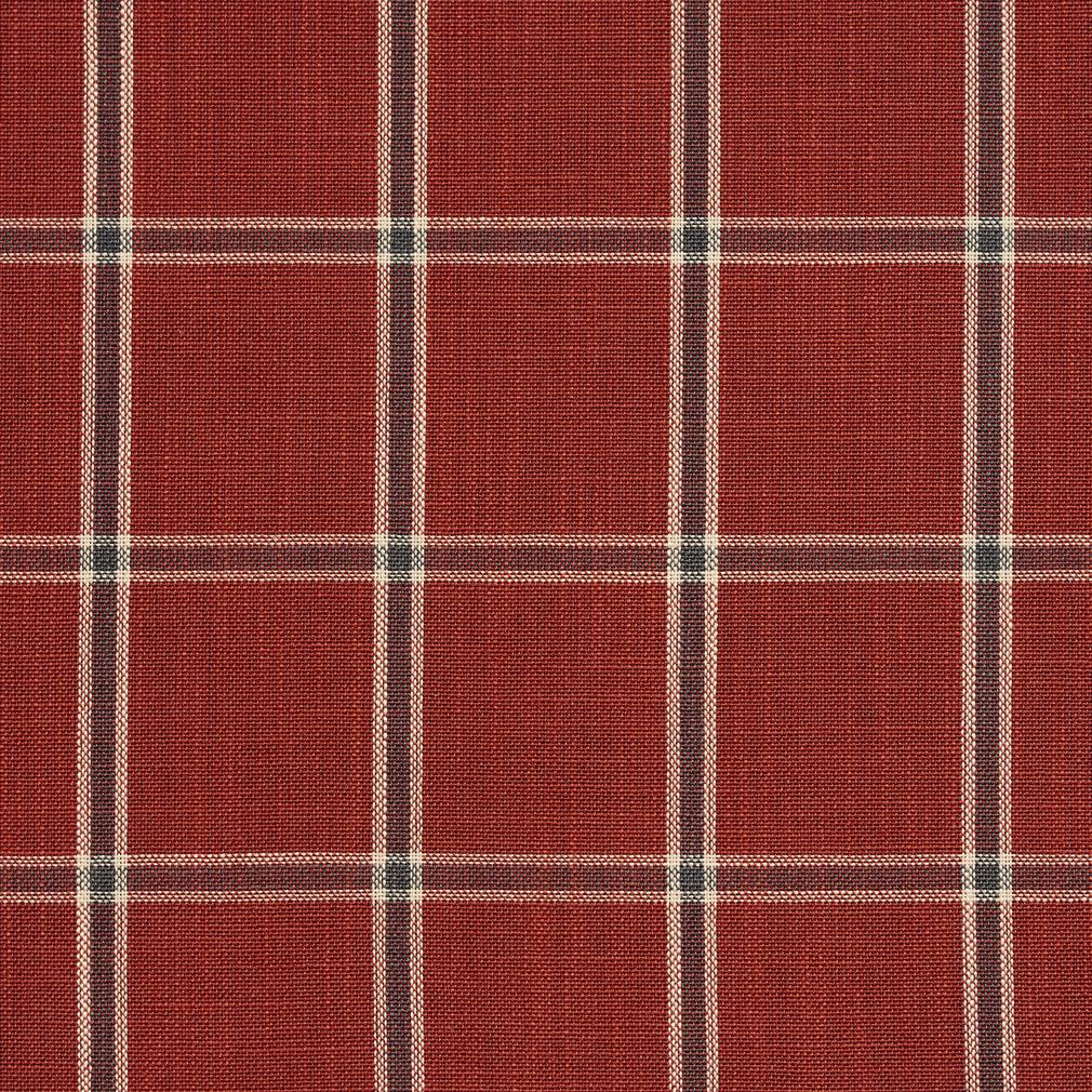 Charlotte Brick Windowpane Fabric D136