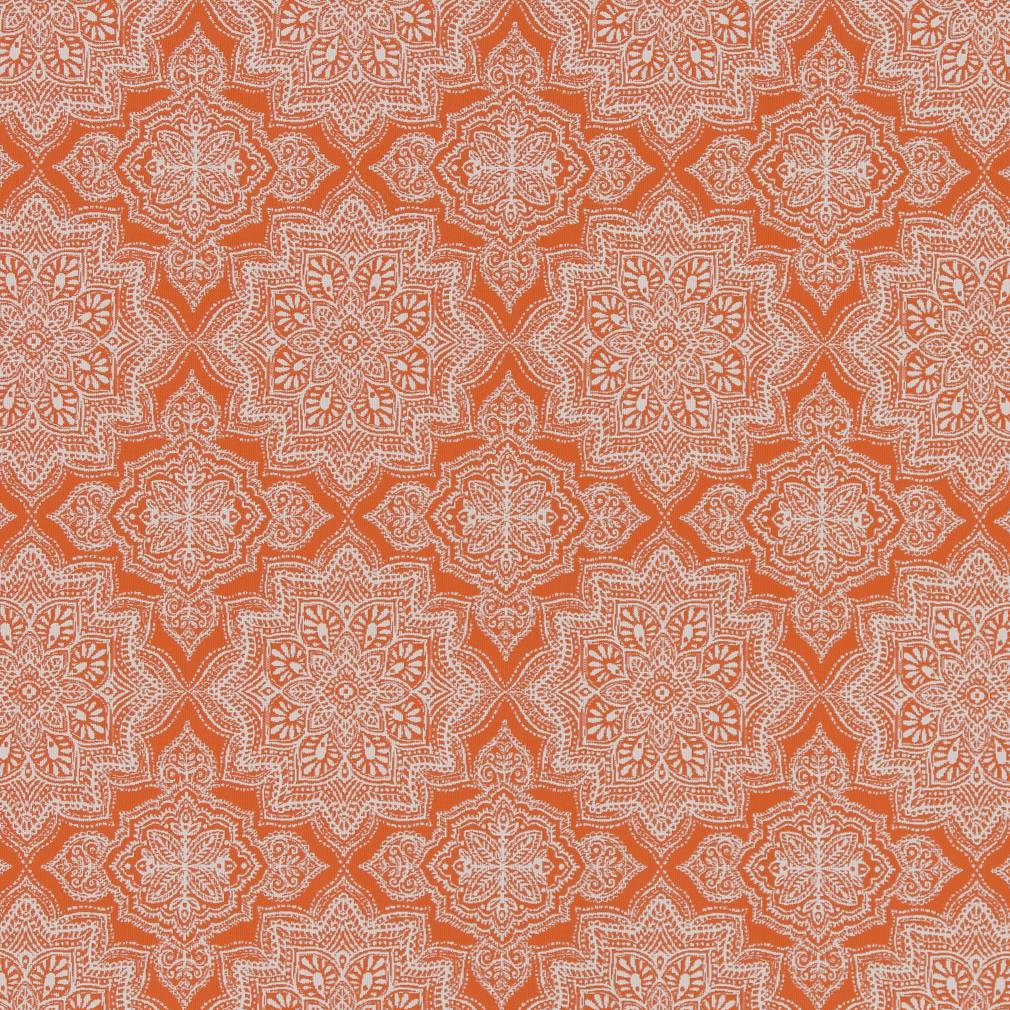 Charlotte Tangerine Mandala Fabric D1435