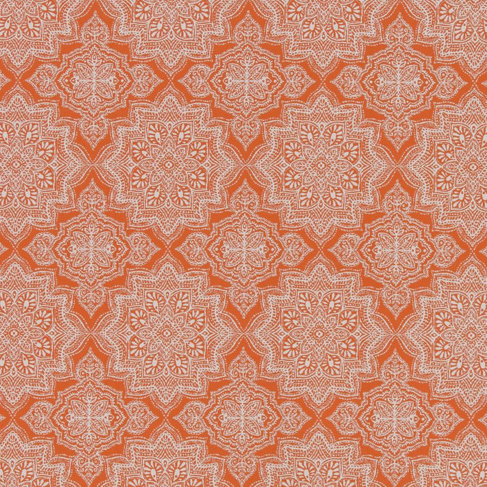 Charlotte Tangerine Mandala Fabric Sample D1435