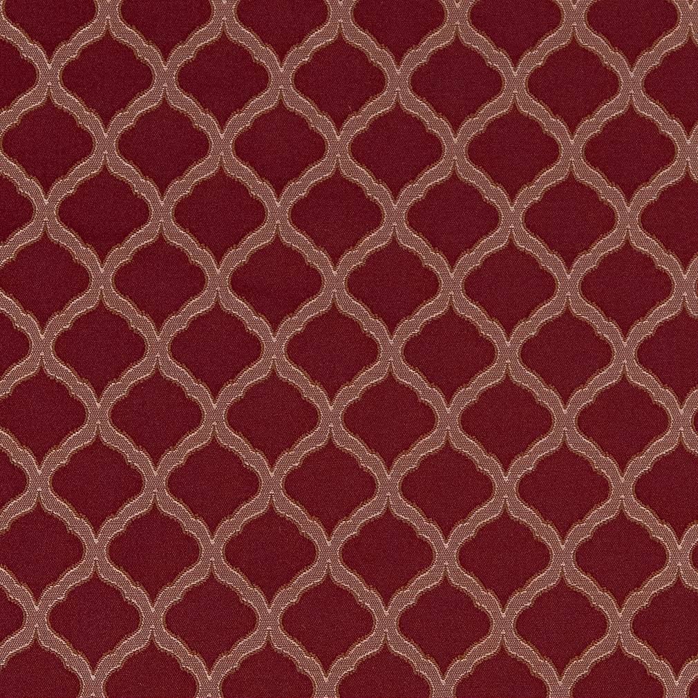 Charlotte Merlot Ogee Fabric Sample D1531