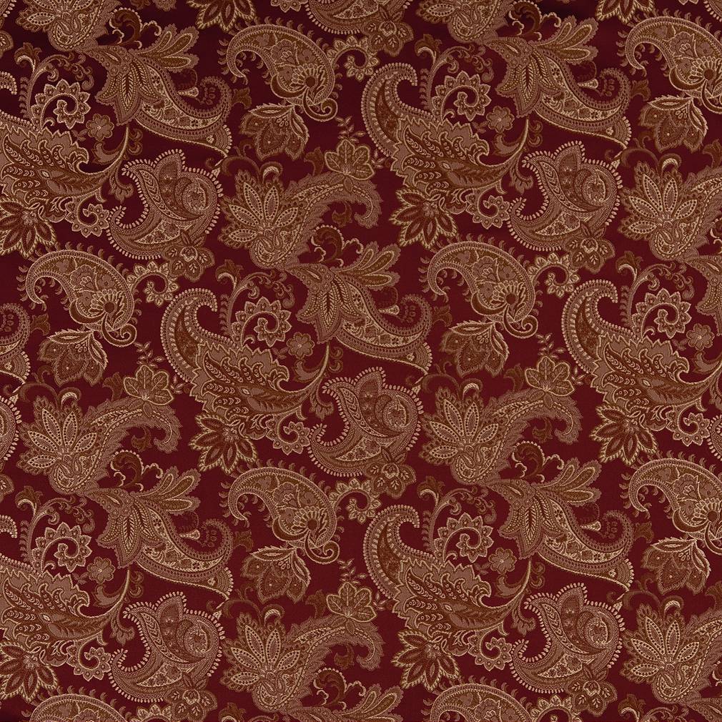 Charlotte Merlot Paisley Fabric D1555