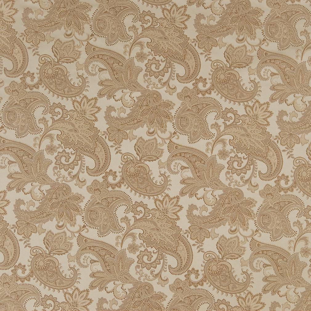 Charlotte Parchment Paisley Fabric D1559