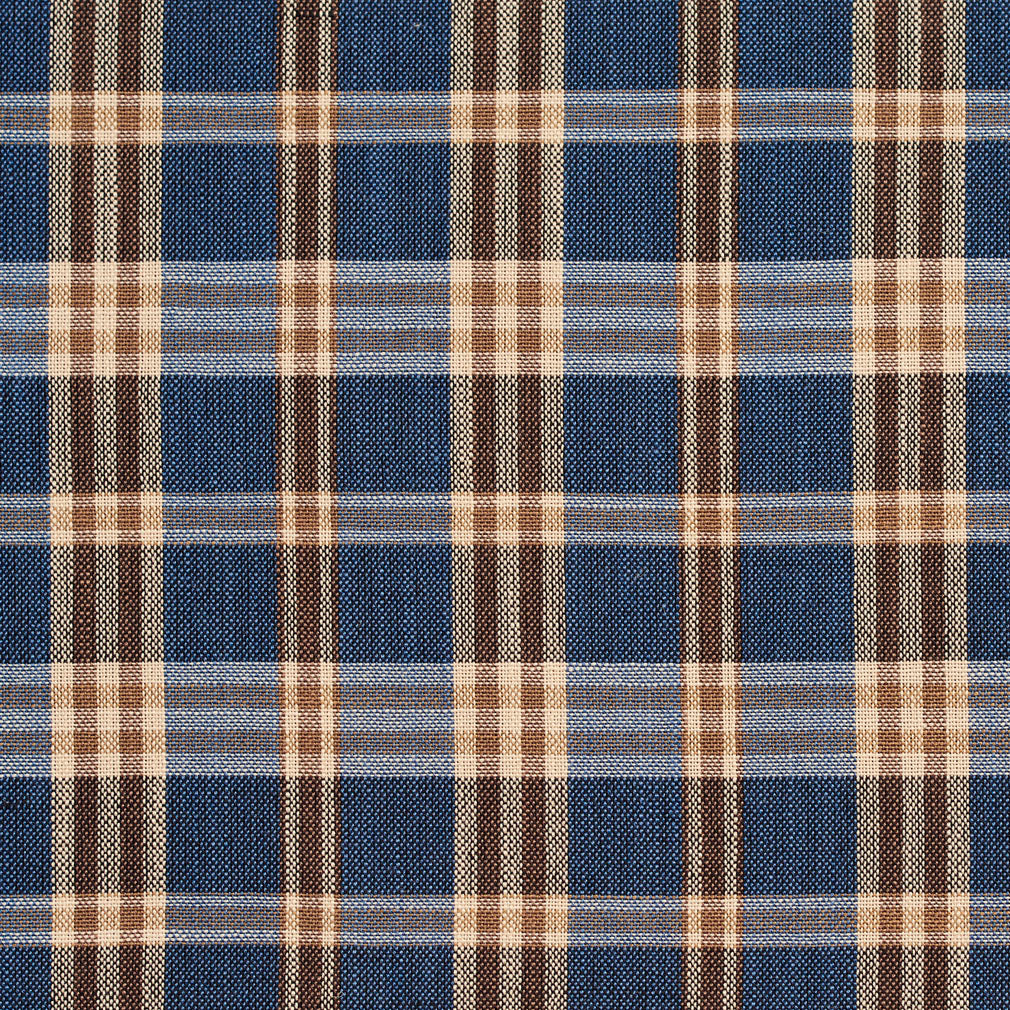 Charlotte Indigo Tartan Fabric Sample D155