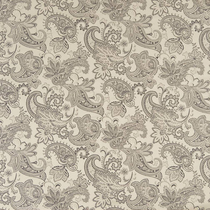 Charlotte Platinum Paisley Fabric Sample D1561