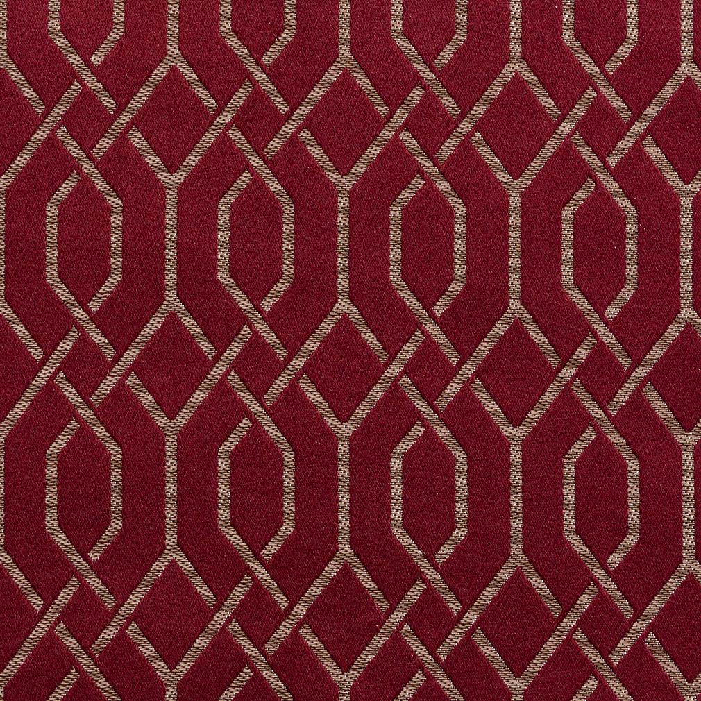 Charlotte Merlot Lattice Fabric Sample D182