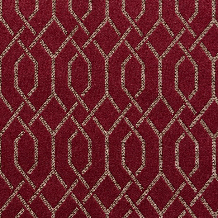 Charlotte Merlot Lattice Fabric Sample D182