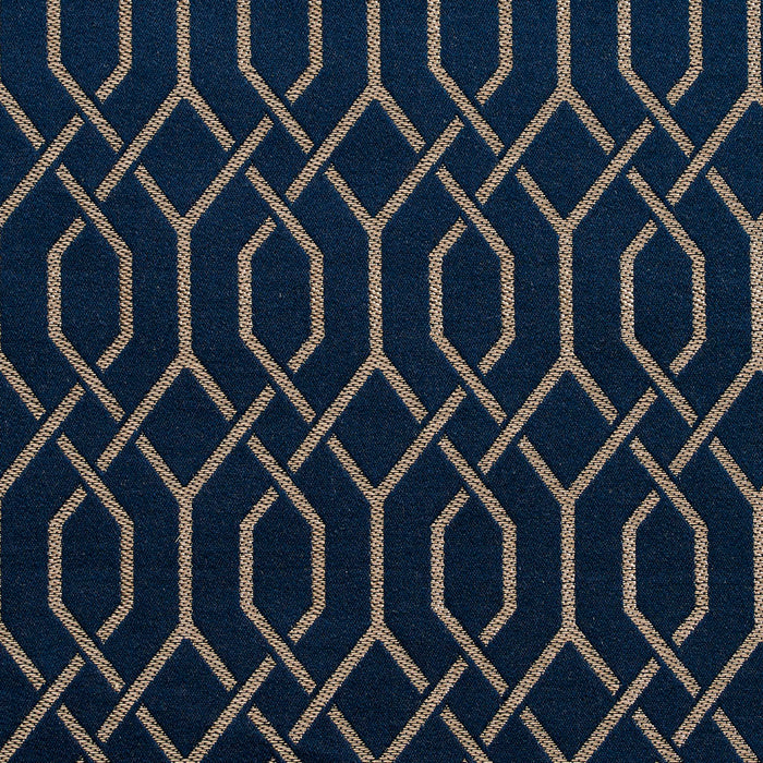 Charlotte Sapphire Lattice Fabric Sample D189