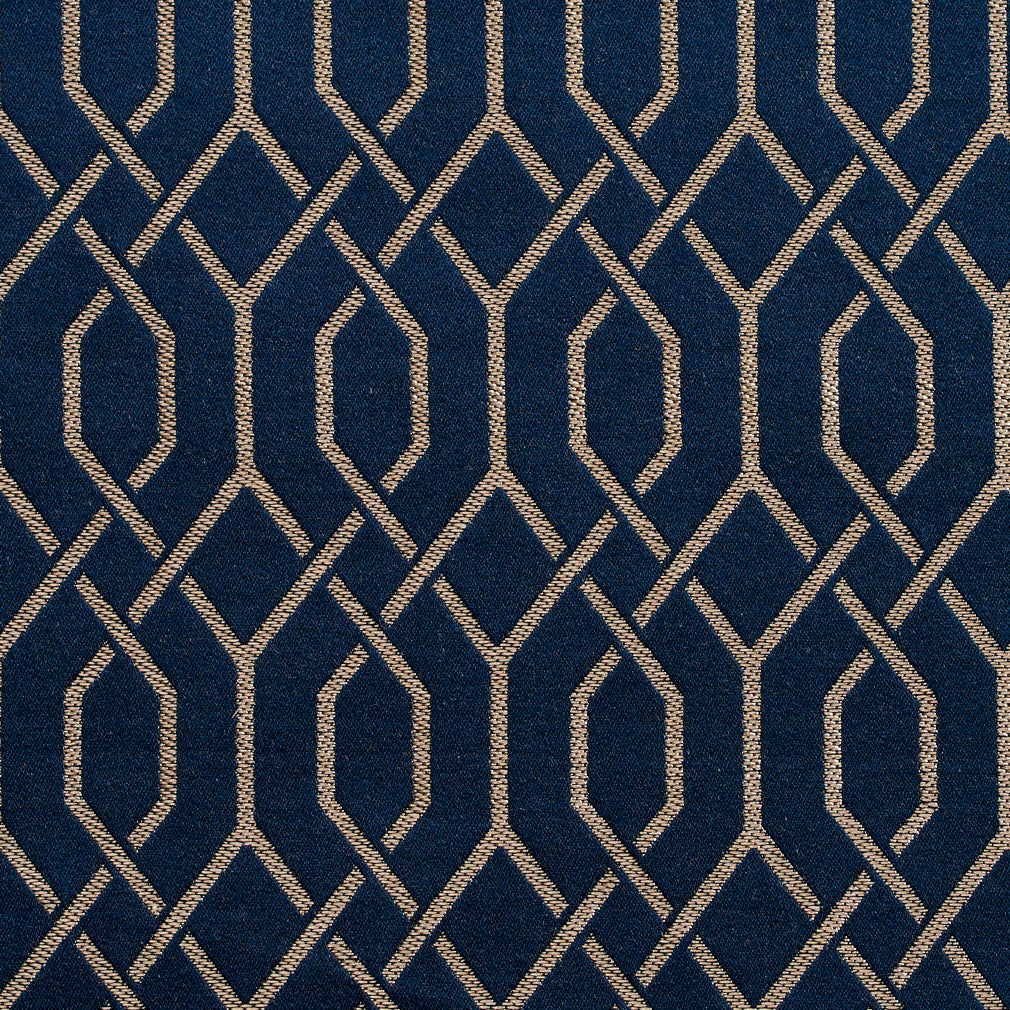 Charlotte Sapphire Lattice Fabric D189