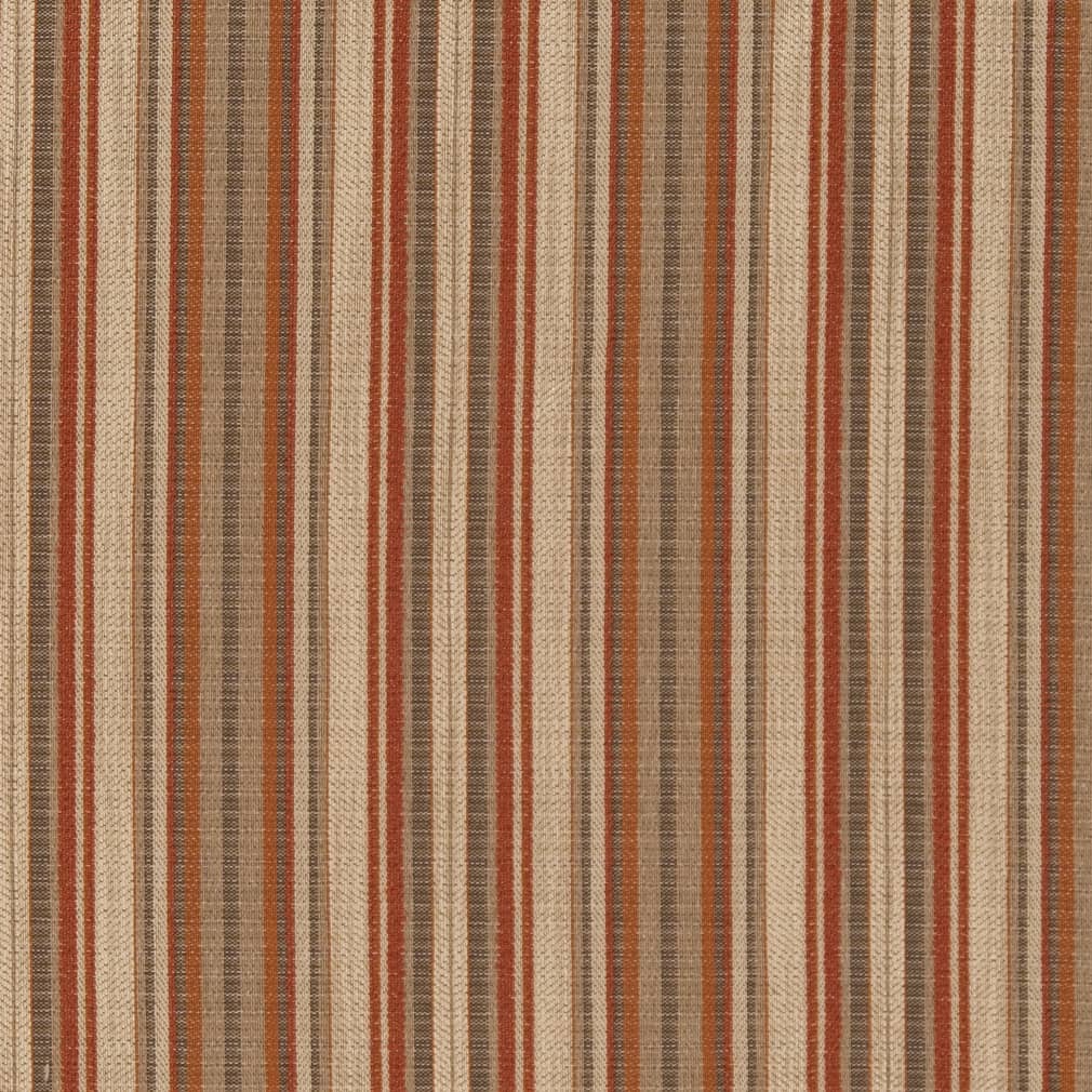 Charlotte Papaya Stripe Fabric Sample D1942