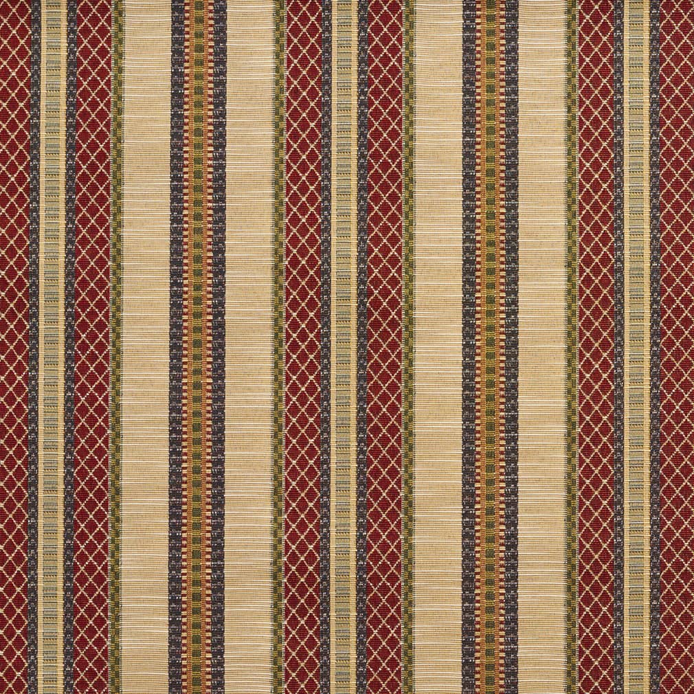 Charlotte Ecru Stripe Fabric D2060