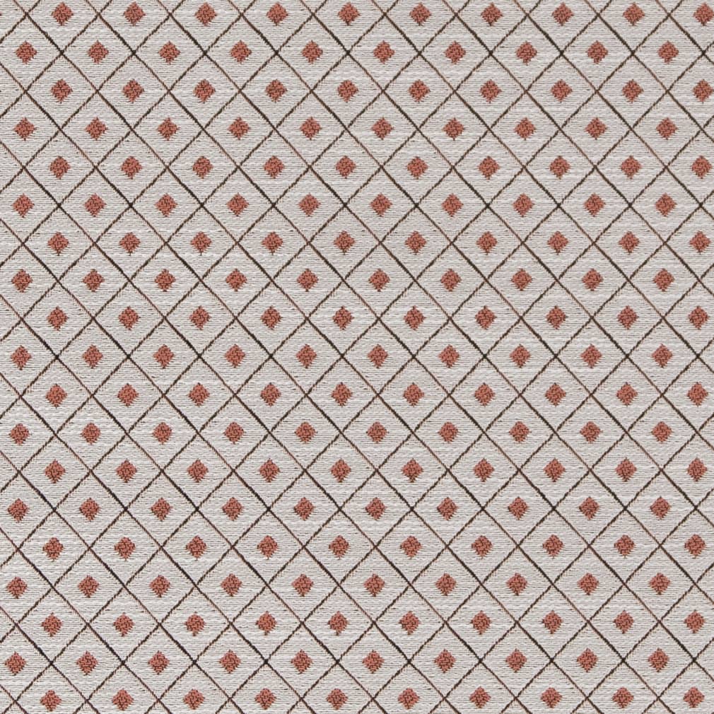 Charlotte Salmon Diamond Fabric Sample D2151