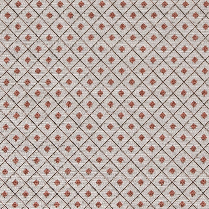 Charlotte Salmon Diamond Fabric Sample D2151